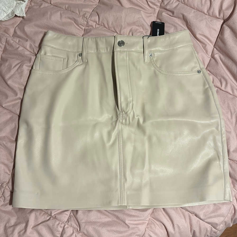 Faux Leather Skirt